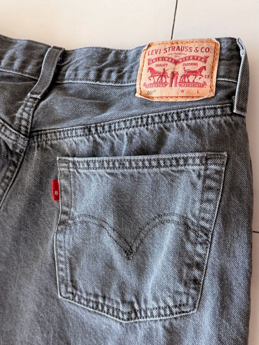 Levi's Relaxed 501 Jeans - Gray